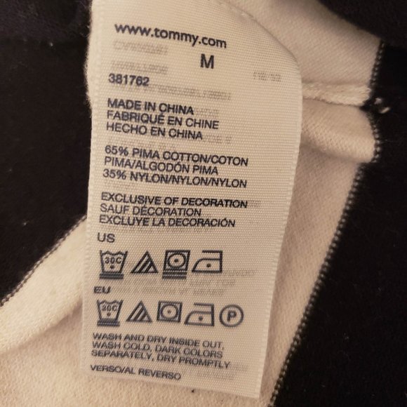 Tommy Hilfiger Long sleeves T-Shirt blue and white - Picture 4 of 4